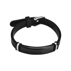 Pulsera de Acero de Titanio Nobuyuki, Juego para Parejas, Grabado 'His Queen Her King', Joyería Unisex, Regalo para Enamorados - Product Image 4
