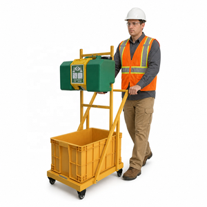Estación de Lavado de Ojos Portátil de 30L con Carro, Fuente de Emergencia Móvil de Acero Inoxidable 304SS para Fábrica y Laboratorio, ANSI - Product Image 4