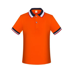 Yaz düz kısa kollu çocuklar Polo TShirt özel Logo pamuk pike kumaş katı çocuk rahat Polo GÖMLEK - Product Image 2