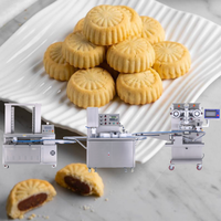 Ligne de production automatique de machines à maamoul Beikn, machine à fabriquer des biscuits à l'ananas, machine à encruster et à former des gâteaux de lune
