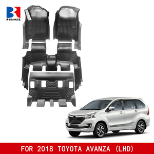 Wholesale Factory Custom 5D <b>TPE</b> Rubber Eco-friendly Waterproof Anti Slip 5D Car Floor Mats 3 Pieces for TOYOTA AVANZA(LHD) 2018 - Product Image 3