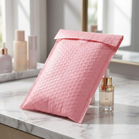 Pochette cosmétique protectrice auto-adhésive de 0,1 mm en PO avec structure à bulles pour l'expédition de produits de soin de la peau