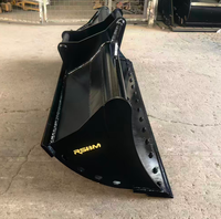 Bucket Penggali Lumpur Dasar Datar Ekstra Lebar 2200mm untuk Excavator 1-50T Kompatibel dengan Attachment JCB Hydradig W110