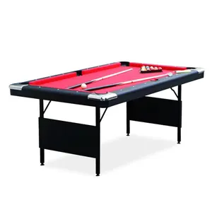 Folding up 6ft/7ft MDF with PVC pool billiards table for sale