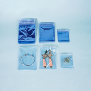 Sacs en PVC transparents auto-adhésifs personnalisés pour bijoux, petits emballages en plastique pour bagues, chaînes, boucles d'oreilles - Product Image 2