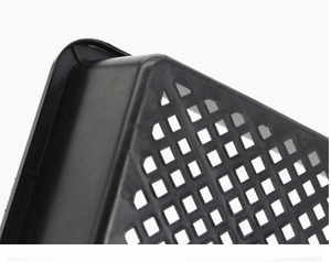Black PP Plastic Square Mesh Plate Hydroponics Greenhouse Vegetables Plants <strong>Seedling</strong> <strong>Sprout</strong> Flat Trays Modern Grower Seed Tray - Product Image 6