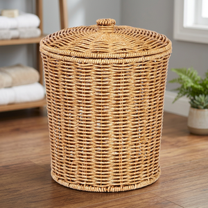 Cesta de Almacenamiento de Mimbre Tejida a Mano Multifuncional Ecológica de Alta Calidad con Tapa - Product Image 4