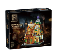 Kit de construction éducatif XMORK Steam Magic en plastique ABS, modèle de rue steampunk pour les enfants de 8 à 13 ans