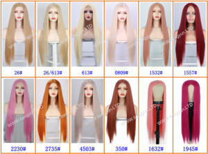 Peluca con malla frontal sintética de 32 pulgadas, línea de cabello Natural para mujer, pelucas sintéticas rubias, reflejos de encaje frontal, pelo sintético resistente al calor - Product Image 6