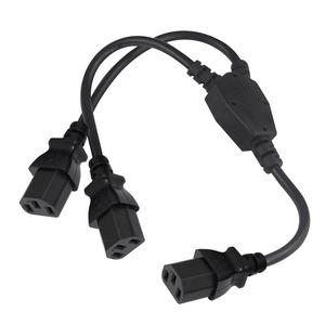 Câble d'alimentation ré<span class=keywords><strong>tractable</strong></span> double extrémité C14 C13 pour ordinateur portable, cordon d'alimentation 220v, grille électrique, séparateur en Y ghd C14 - Product Image 4