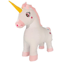 Maßgefertigtes Cartoon-Werbemaskottchen: Aufblasbares Einhorn-Pferd aus PVC, Wasserdicht für Partydekoration