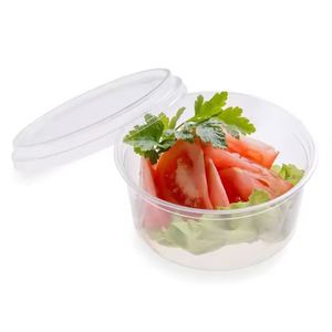Tazón de Plástico para Llevar, Tazón de Plástico Transparente Desechable Libre de BPA con Tapa, Tazón para Ensalada de 8oz 12oz 16oz 24oz 32oz - Product Image 3