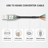 Câble série USB vers RS485 FTDI, 1,8 m, 6 fils, adaptateur convertisseur UART pour systèmes d'automatisation industrielle PLC