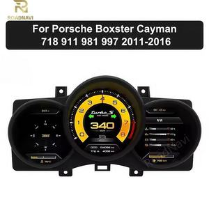 RoadNavi 12.3 pouces groupe numérique de voiture pour <span class=keywords><strong>Porsche</strong></span> Macan Boxster <span class=keywords><strong>718</strong></span> 2011-2016 compteur de vitesse automatique tableau de bord LCD - Product Image 2