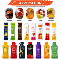 Machine d'emballage de sachets liquides de nutrition sportive et de gel énergétique de forme irrégulière de 30 ml, entièrement automatique, multi-voies, certifiée CE