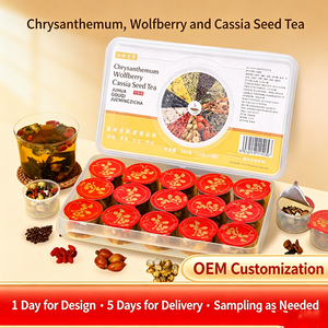 Bayas de Goji, Semillas de Morera, Té de Crisantemo - Té Nutritivo para el Hígado. Té Saludable de Huizhou. Té de Flores. Paquete Pequeño Individual. - Product Image 1