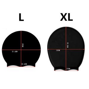 <span class=keywords><strong>Bonnet</strong></span> <span class=keywords><strong>de</strong></span> <span class=keywords><strong>bain</strong></span> en silicone noir personnalisé pour cheveux longs, idéal pour les <span class=keywords><strong>dreadlocks</strong></span>, les cheveux très longs, épais et bouclés - Product Image 4