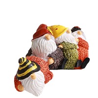 Figurine de bonhomme en pain d'épices de Noël JUXINDA, ornement écologique sur le thème de l'hiver pour étagère de maison et fête festive