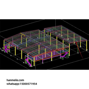 Atelier de fabrication de charpentes métalliques au Cambodge, entrepôt, bâtiment à grande portée, stockage de charbon, structure en treillis, ingénierie transfrontalière - Product Image 2
