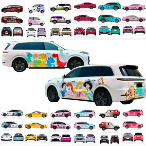 Enveloppe de carrosserie en PVC anti-rayures personnalisable Conception unique de motif pour l'amélioration graphique du véhicule Films d'emballage <span class=keywords><strong>automobile</strong></span> - Product Image 3
