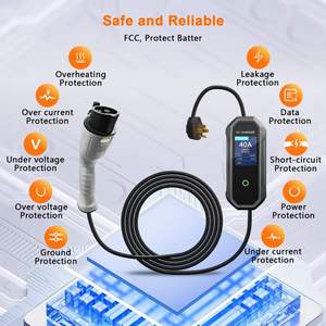 Nouveau chargeur de véhicule électrique portable LYixr avec prise de type 2 7kW pour les maisons allemandes Compatible avec I3 Mercedes W166 et ID.4 - Product Image 3