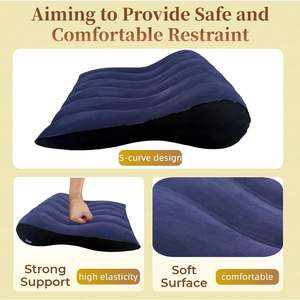 โซฟาเป่าลมพีวีซีแบบพกพาอเนกประสงค์ เก้าอี้เซ็กซี่สำหรับคู่รัก รองรับท่าทางร่วมรัก ของเล่นทางเพศ - Product Image 2