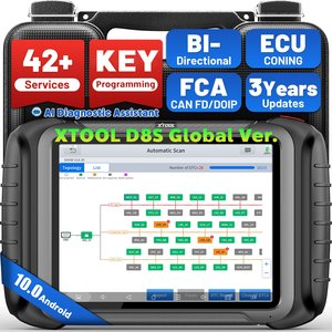 XTOOL D8S Versión Mejorada Escáner de Diagnóstico Automotriz OBD2 Herramientas Automotrices Codificación de ECU con Mapa Tecnológico DOIP y CAN FD 3 Años de Actualización Gratuita - Product Image 1