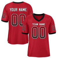 Jersey Sepak Bola Personalisasi untuk Hari Pertandingan, Pakaian Seragam Keluarga, Kaos Tim Kustom dengan Nama dan Nomor Pemain, Hadiah Ulang Tahun
