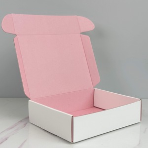 Mẫu miễn phí bán buôn thư mục sóng máy bay Hộp Tùy chỉnh in logo hộp Bưu Chính bao bì các tông vận chuyển bưu phẩm bao bì - Product Image 2