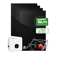 Sistem tenaga surya hibrida, 10kW 20kW 30kW kit energi surya Pv pada Grid untuk industri