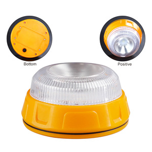 Moons Been – lumière d'avertissement de circulation, LED jaune, clignotante, lumière d'urgence pour voiture, support magnétique, DC 12V - Product Image 1