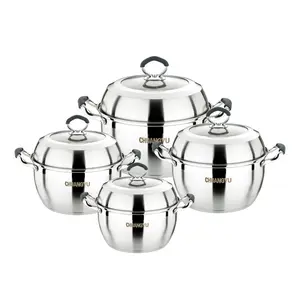 Newest Arrival Stainless Steel Soup Cooking Pot Set Cook Ware Kitchenware Cookware Set