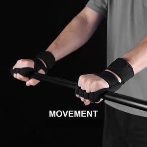 Gants <span class=keywords><strong>de</strong></span> sport respirants en polyester à demi-doigts pour hommes et femmes, antidérapants, avec support <span class=keywords><strong>de</strong></span> paume pour entraînement <span class=keywords><strong>de</strong></span> <span class=keywords><strong>musculation</strong></span> et soulevé <span class=keywords><strong>de</strong></span> terre - Product Image 5