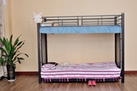 Lit superposé en acier de haute qualité pour dortoir scolaire, appartement ou maison de location, lit double surélevé