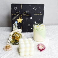 Coffret Cadeau Luxe pour Femme : Bougie Artisanale Végane en Cire de Soja Parfumée Orchidée et Jasmin – Idéal pour Diwali, Pâques, Ramadan