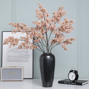 Fleur artificielle Ruilisi, fruit porte-bonheur, fleur en soie blanc laiteux, décoration d'intérieur, arrangement pour vase - Product Image 1