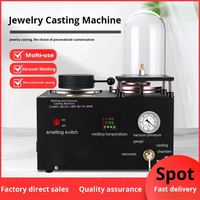 Machine de coulée sous vide pour bijoux en cire perdue de 3kg Machine de coulée sous vide pour bijoux or métal argent affiner la fonte par aspiration
