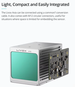 เซ็นเซอร์ Livox Avia LiDAR - ระยะ 450 เมตร, 70.4 ° ×77.2 °   FOV, Triple-Echo, น้ำหนักเบา 498 กรัม สำหรับการทำแผนที่และหุ่นยนต์ - Product Image 5