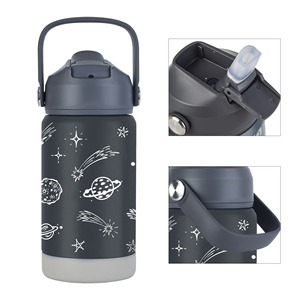 12oz Child Double Wall Stainless Steel Thermal <strong>Bottle</strong> Vacuum Insulated <strong>Toddlers</strong> 350ml Cartoon Kids <strong>Water</strong> <strong>Bottle</strong> With Straw - Product Image 3