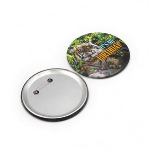 Insignias Redondas Personalizadas de 58 mm con Impresión de Logotipo en Lata, Económicas y Promocionales - Product Image 1