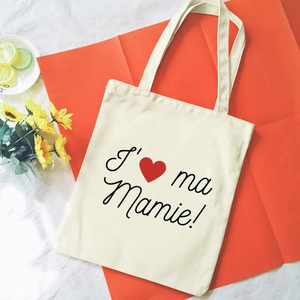 Bông vải tote túi với túi và dây kéo dễ thương trống đồng bằng nhỏ giá rẻ của phụ nữ Túi tùy chỉnh in tote túi với logo - Product Image 5