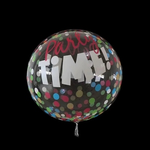 Palloncini Bobo Stampati di Grandi Dimensioni con Lettere d'Amore, Fiori Cartoon, Palloncini Trasparenti per San Valentino, <span class=keywords><strong>Compleanno</strong></span>, Palloncini in PVC da 18 Pollici con Apertura Larga - Product Image 4