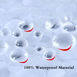 Rideau <span class=keywords><strong>de</strong></span> Douche Moderne <span class=keywords><strong>de</strong></span> Luxe 120gsm <span class=keywords><strong>en</strong></span> EVA Écologique Transparent Imperméable Anti-moisissure avec Crochets <span class=keywords><strong>3D</strong></span> Épaissis Personnalisable - Product Image 2