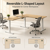 Bureau de travail moderne extensible en métal pour 8 personnes