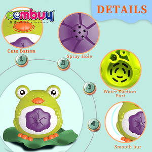 <span class=keywords><strong>Jouet</strong></span> de <span class=keywords><strong>bain</strong></span> pour bébé, pulvérisateur d'eau électrique en forme de grenouille - Product Image 2