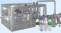 Machine de remplissage d'eau en bouteille 3 en 1, eau minérale pure, ligne de production de remplissage automatique, équipement 600 kg Chine