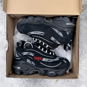 새로운 1000 레트로 청키 스니커즈, 멀티 컬러, 가벼운 무게, 레터 로고, 메쉬 통기성 디자인, 청키 캐주얼 솔 - Product Image 1