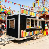 Délicieux fourgonnettes commerciales certifiées CE DOT Concession Food Trailers entièrement équipés Fast Food Truck Cart Pizza Coffee Container