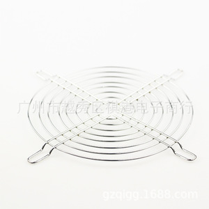 Vente directe d'usine, grille de protection pour ventilateur de 13,5 cm, placage chrome, maille métallique, protection pour ventilateur axial, accessoire de refroidissement - Product Image 1