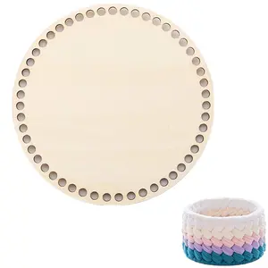 Wooden mini cross-stitch fixed frame DIY round and heart-shaped wood small embroidery frame hole board